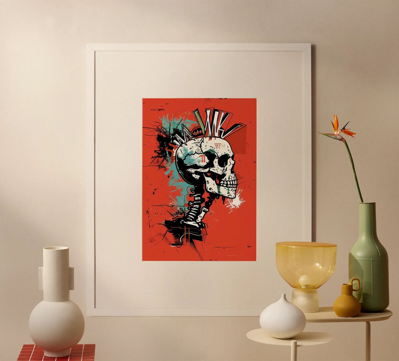 Cranio appuntito carta hahnemühle da Caeson