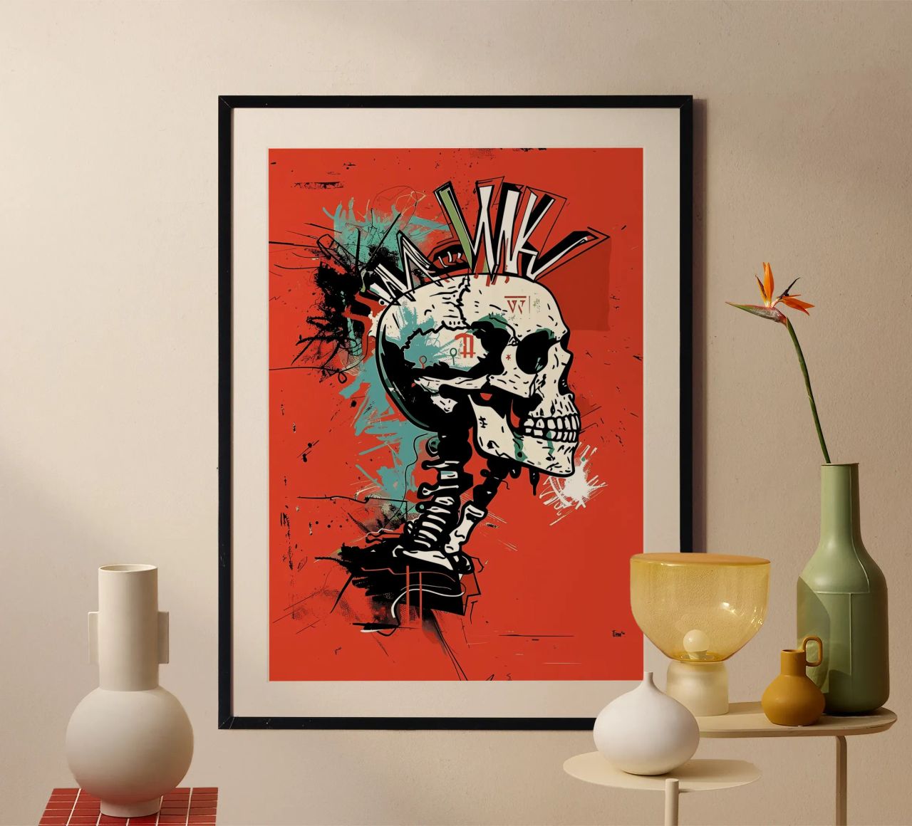 Cranio appuntito carta hahnemühle da Caeson