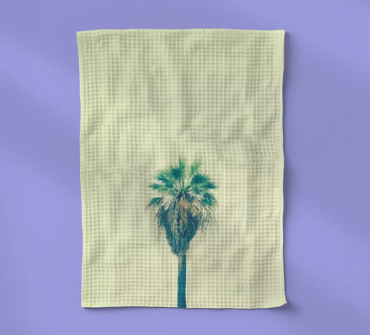 Yellow Sabal Palmetto tea towel by Victoria Frost