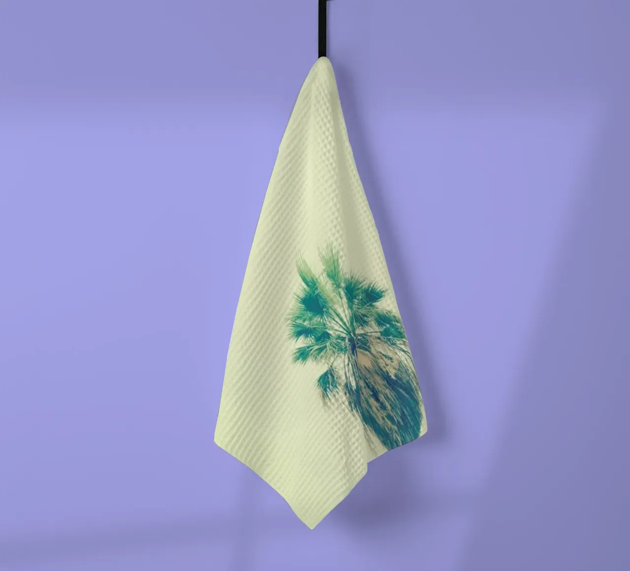 Yellow Sabal Palmetto tea towel by Victoria Frost
