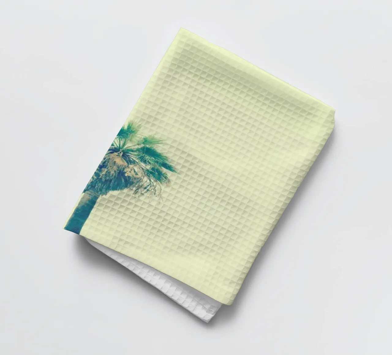 Yellow Sabal Palmetto tea towel by Victoria Frost