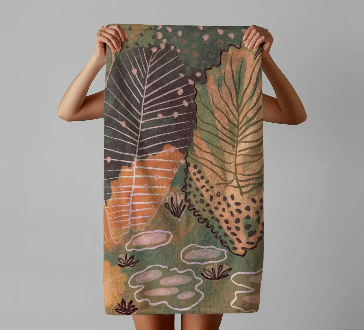 Magic Forest towel by Alisa Galitsyna