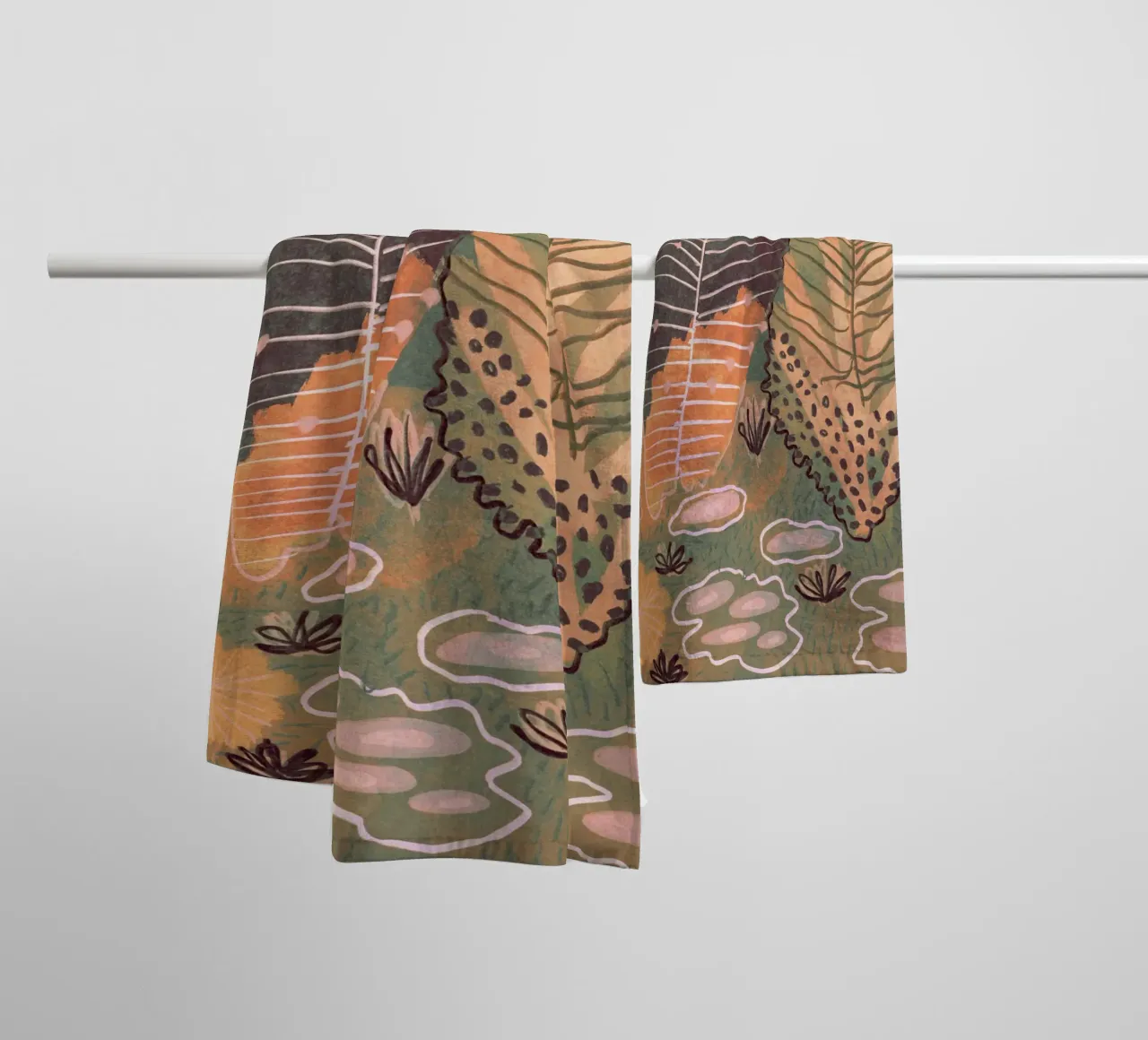Magic Forest towel by Alisa Galitsyna