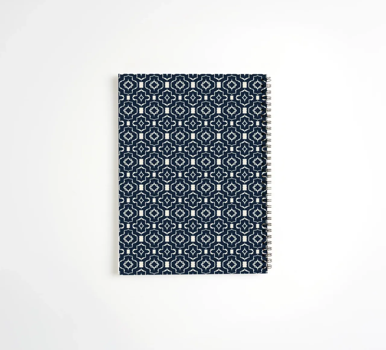 Retro seamless boho pattern spiral notebook by Little Dean