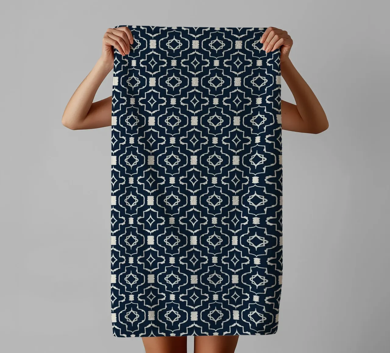 Retro seamless boho pattern towel by Little Dean
