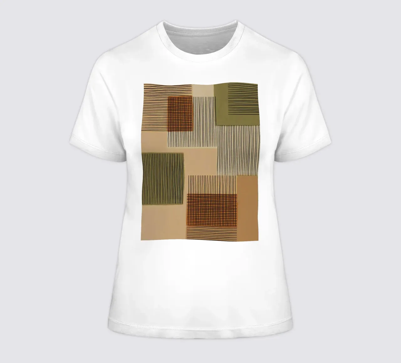 Geo-Patchwork #1 Frauen T-Shirt von Alisa Galitsyna