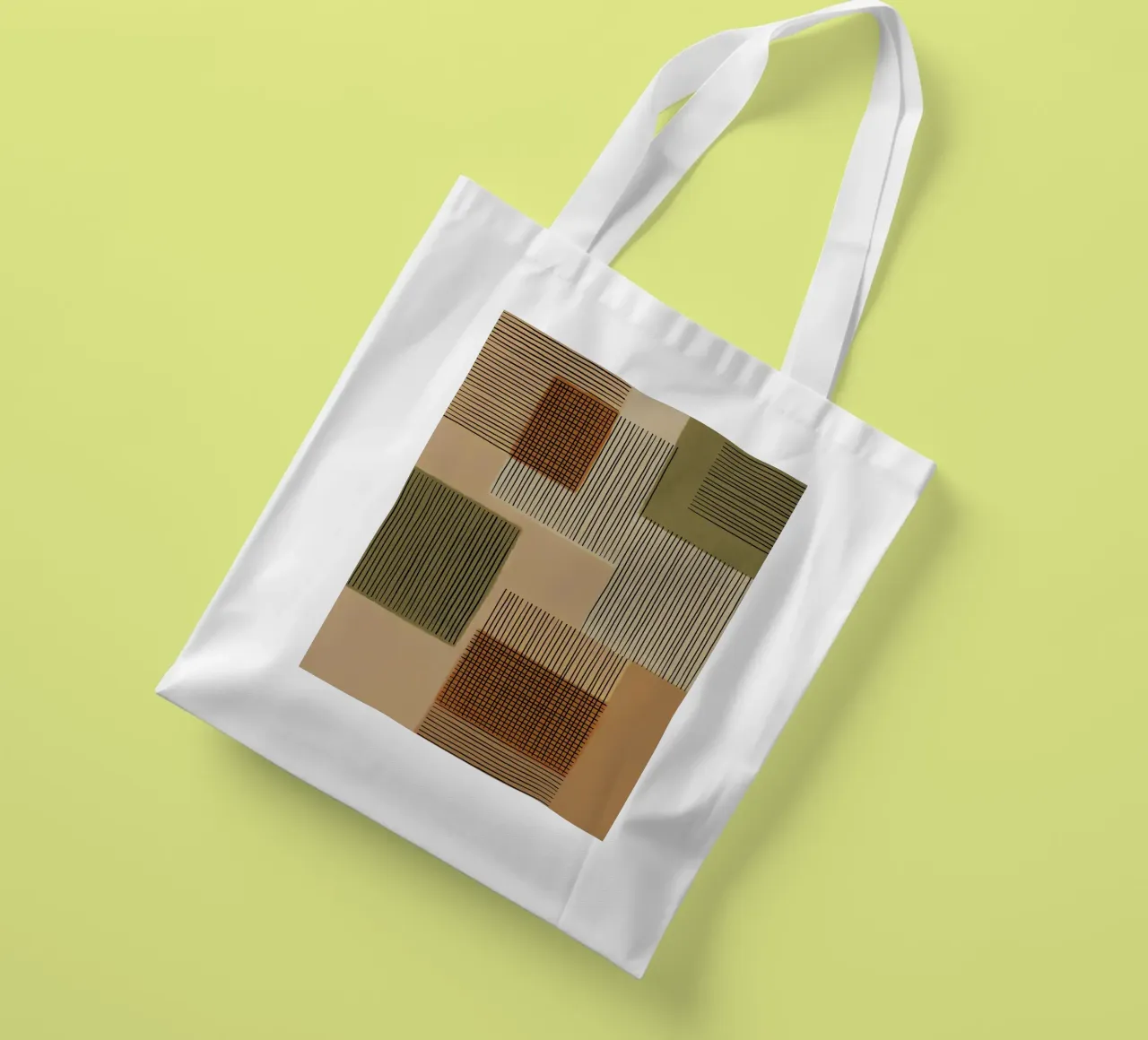Geo Patchwork #1 borsa in juta da Alisa Galitsyna