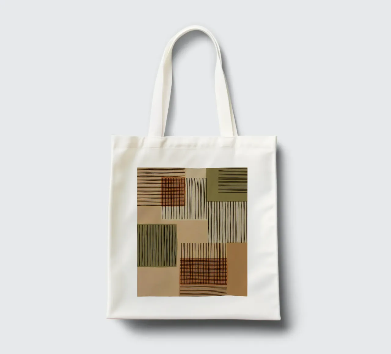 Geo Patchwork #1 borsa in juta da Alisa Galitsyna