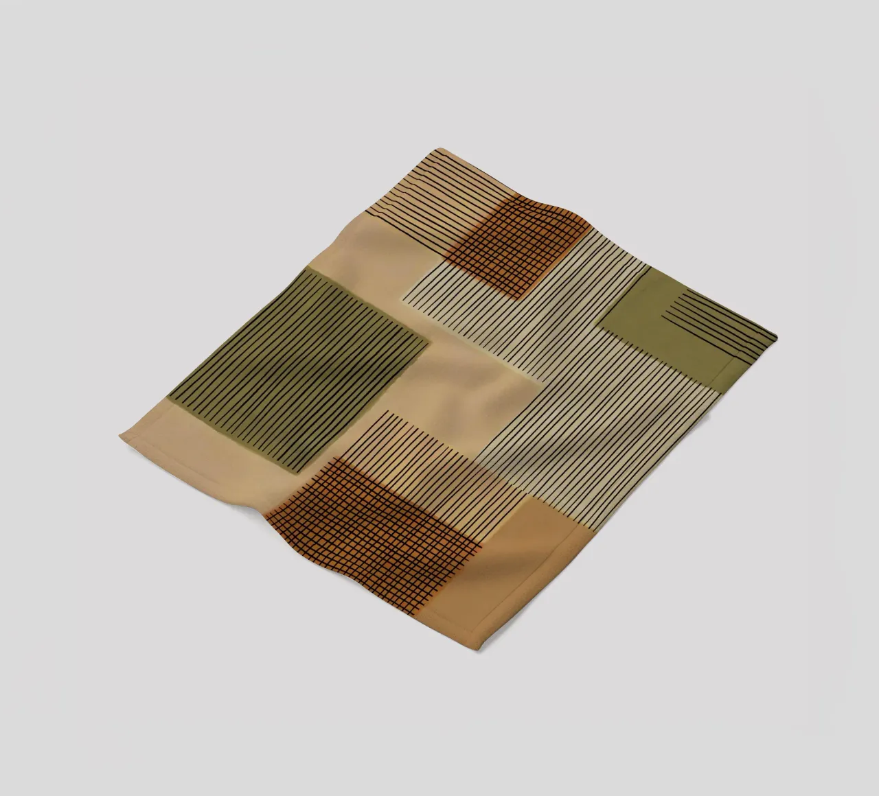 Geo Patchwork #1 coperta in pile da Alisa Galitsyna