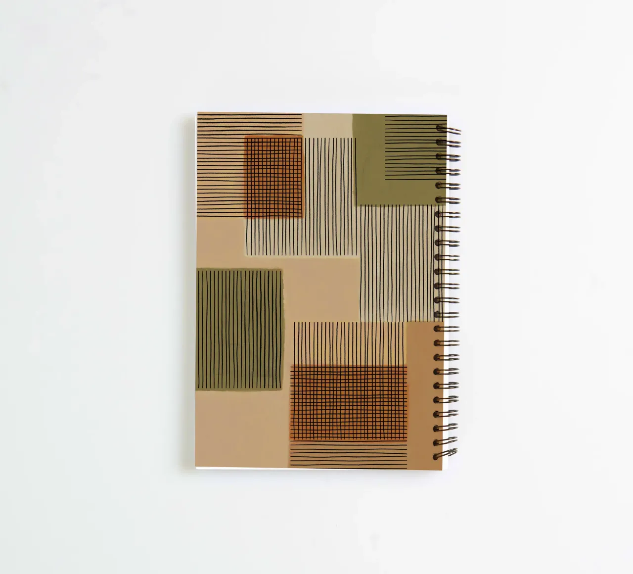 Geo Patchwork #1 spiral notebook by Alisa Galitsyna