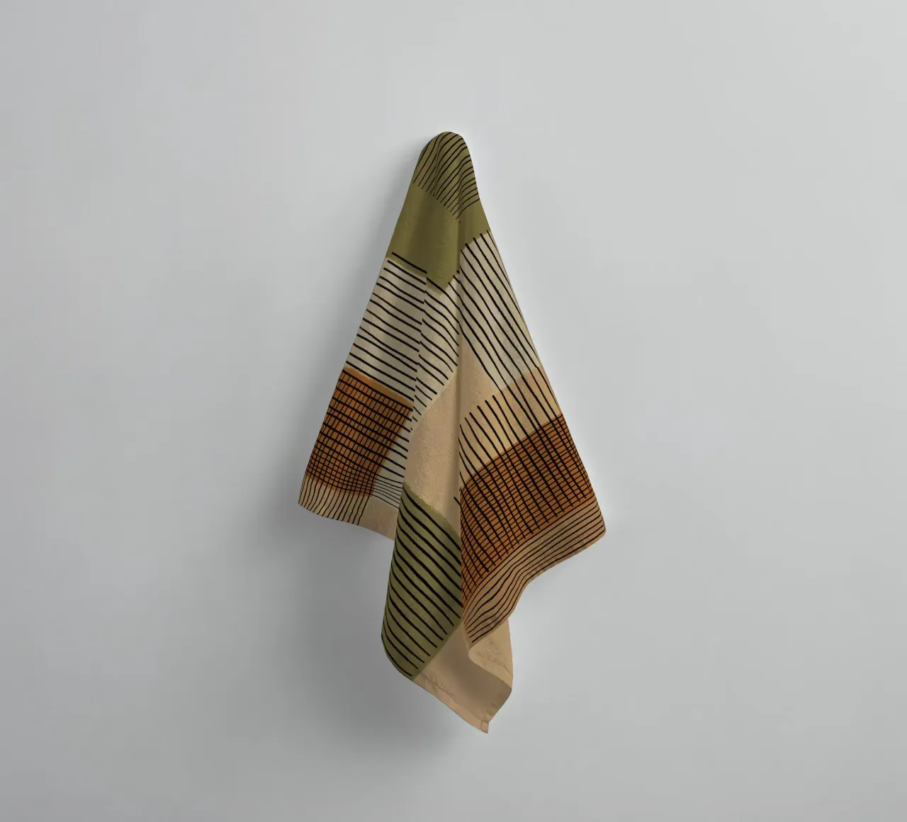 Geo Patchwork #1 asciugamano da bagno da Alisa Galitsyna