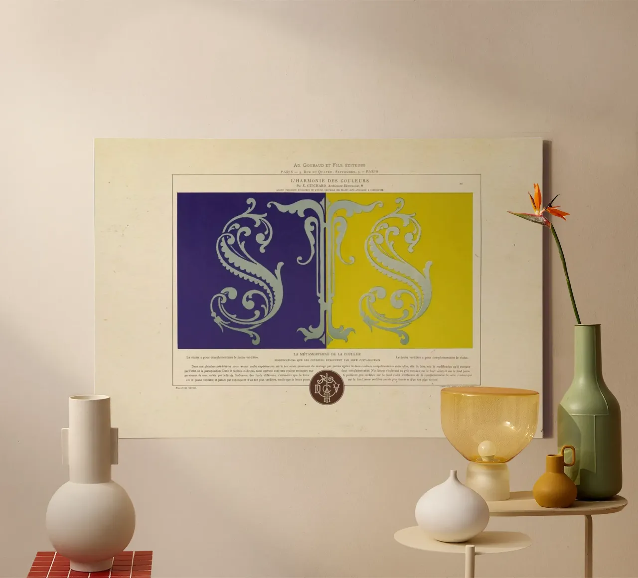 L'harmonie des couleurs, 1815 - Édouard Guichard tela da Artokoloro Quint Lox Ltd