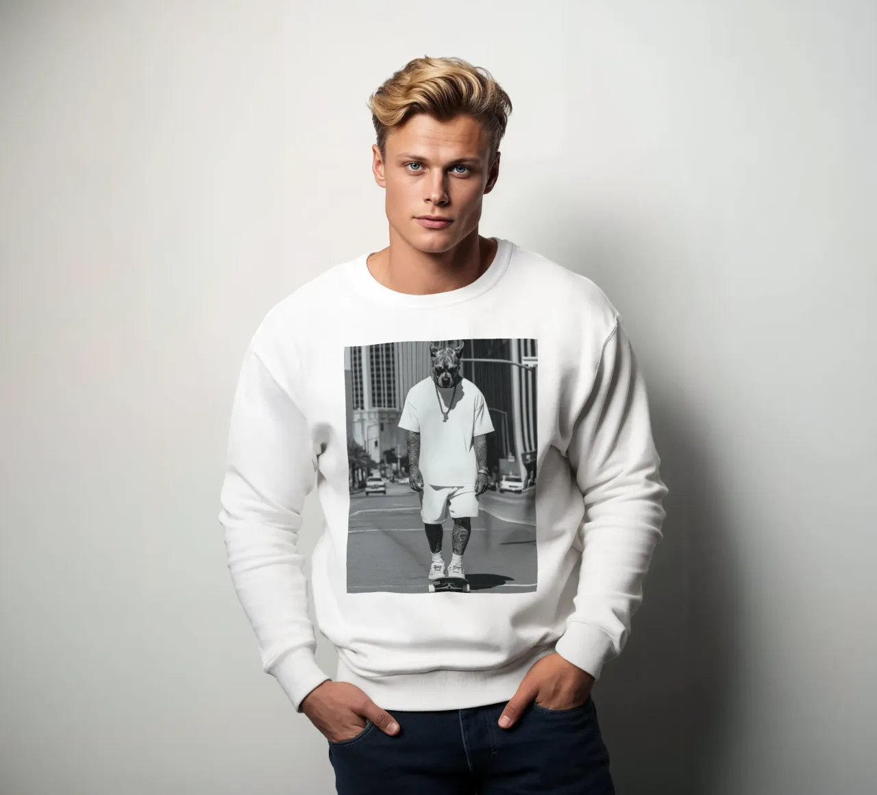 Knox Sweatshirt von Affiches Chien Originales – Dogland