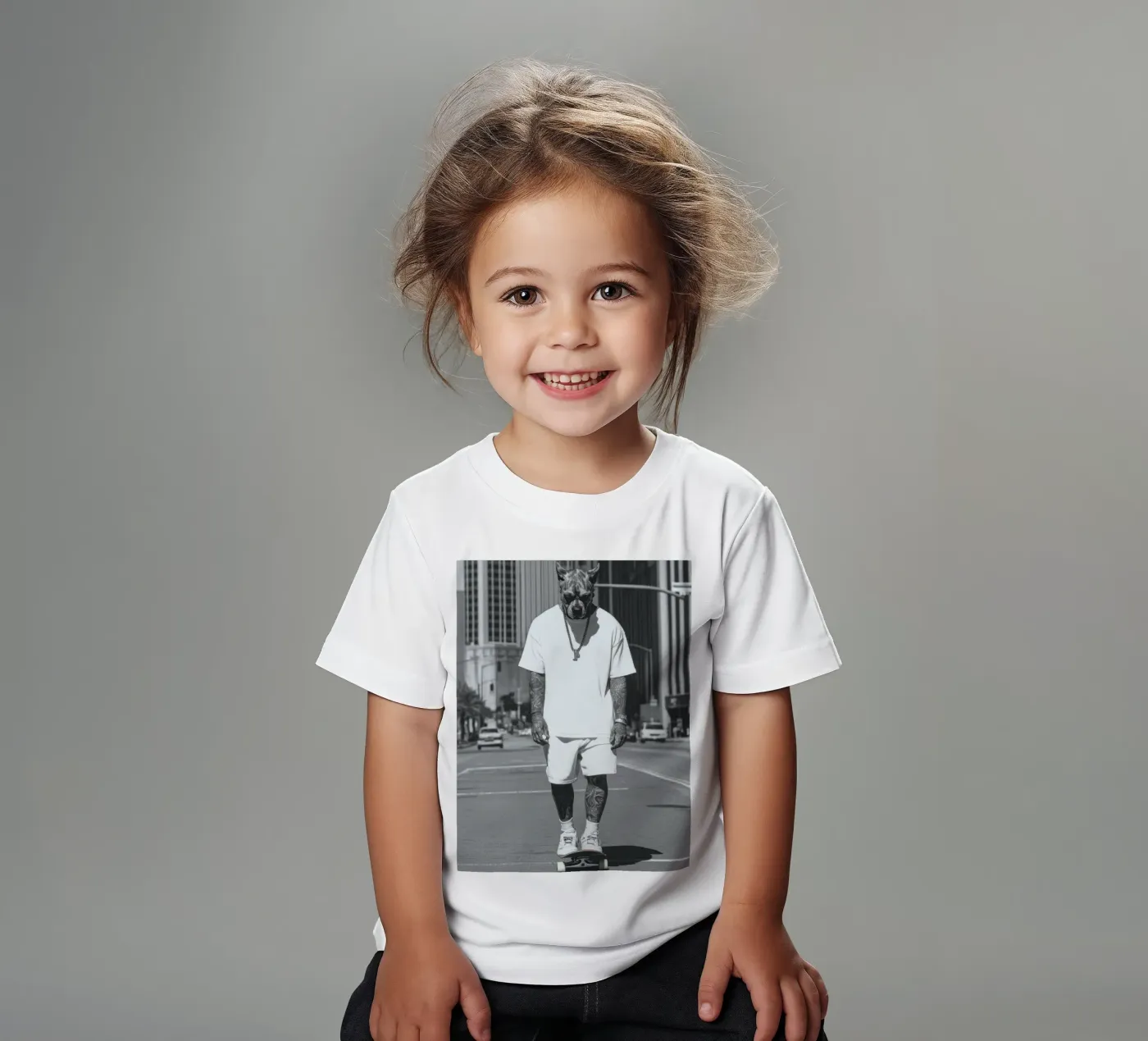 Knox t-shirt bambini da Affiches Chien Originales – Dogland