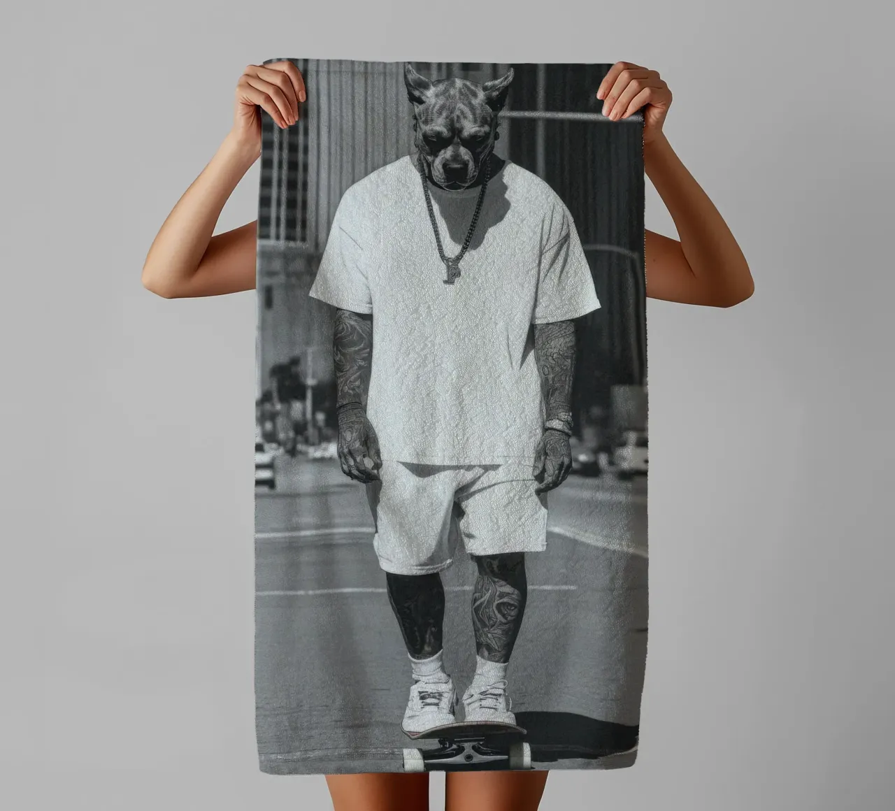Knox asciugamano da bagno da Affiches Chien Originales – Dogland