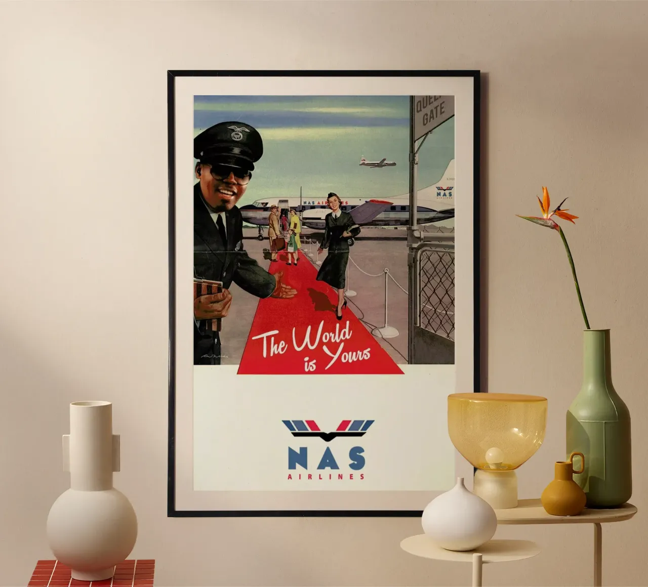 The World Is Yours poster avec cadre en plastique de Ads Libitum
