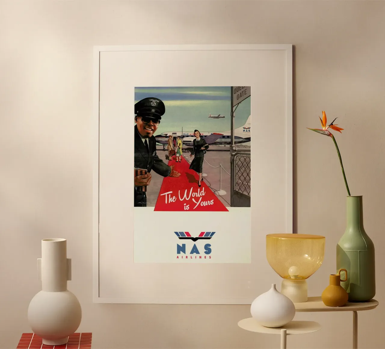 The World Is Yours poster avec cadre en plastique de Ads Libitum