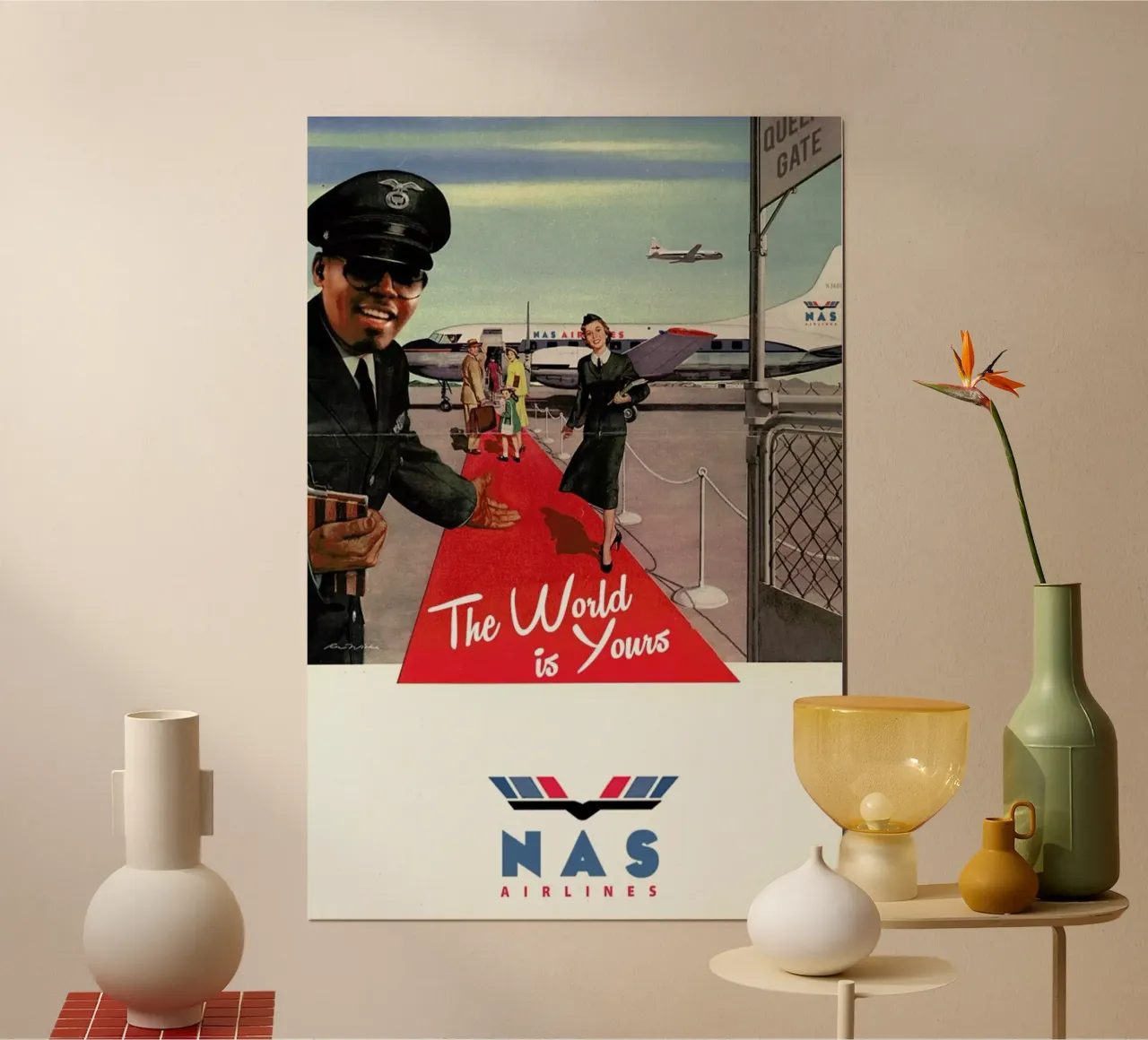 The World Is Yours poster avec cadre en plastique de Ads Libitum