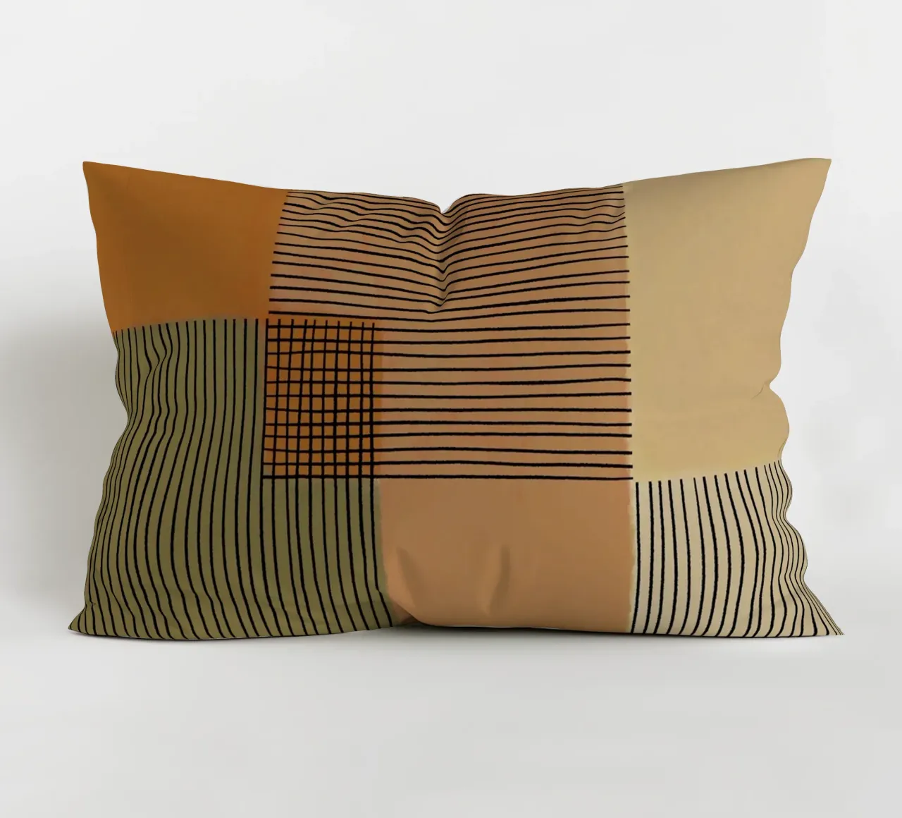 Geo Patchwork #4 cuscino da Alisa Galitsyna