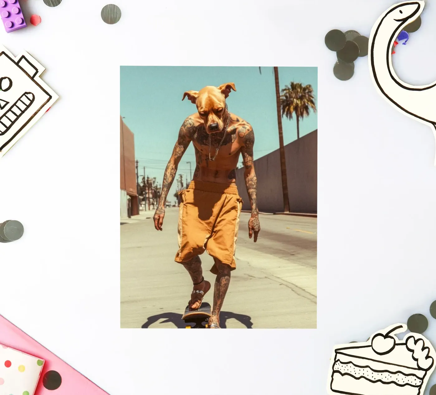 Diego sticker van Affiches Chien Originales – Dogland