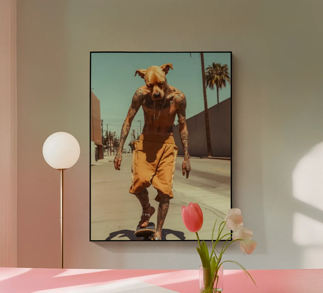 Diego acrylic glass by Affiches Chien Originales – Dogland