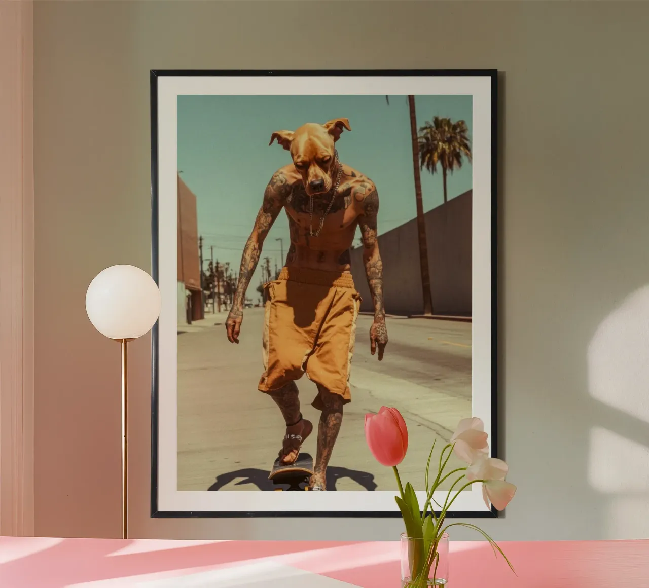 Diego poster van Affiches Chien Originales – Dogland