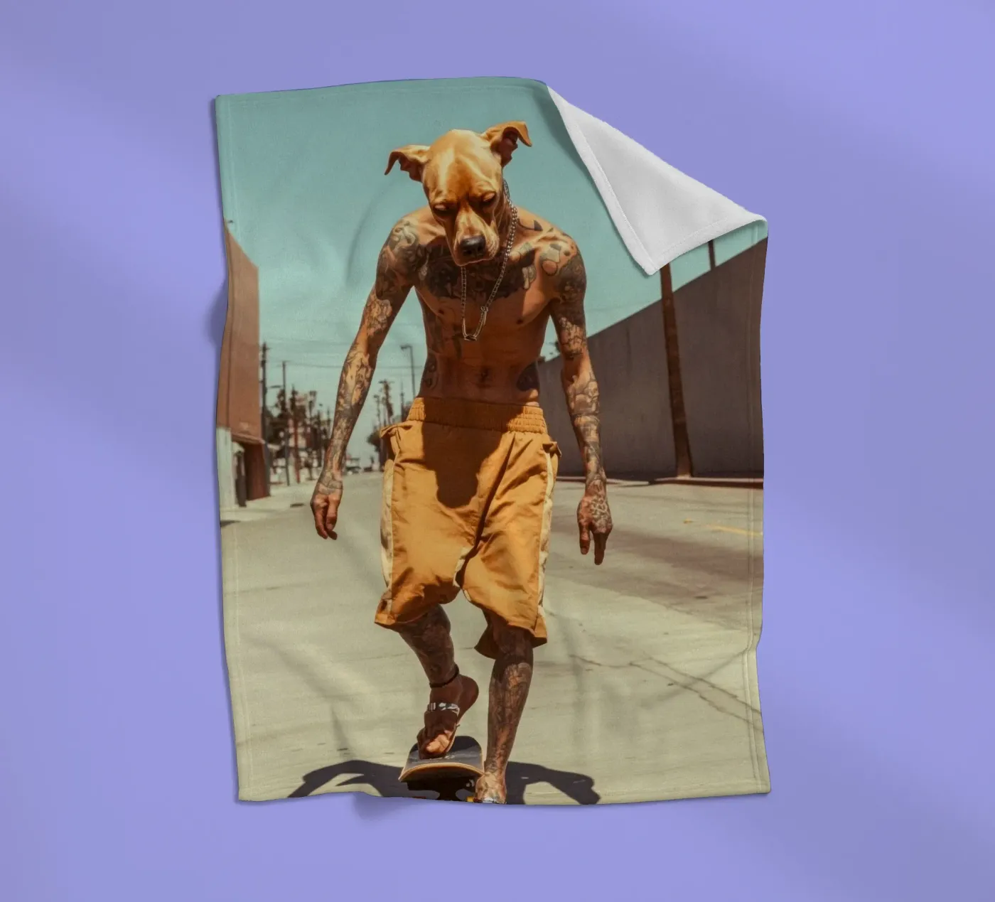 Diego Fleecedecke von Affiches Chien Originales – Dogland