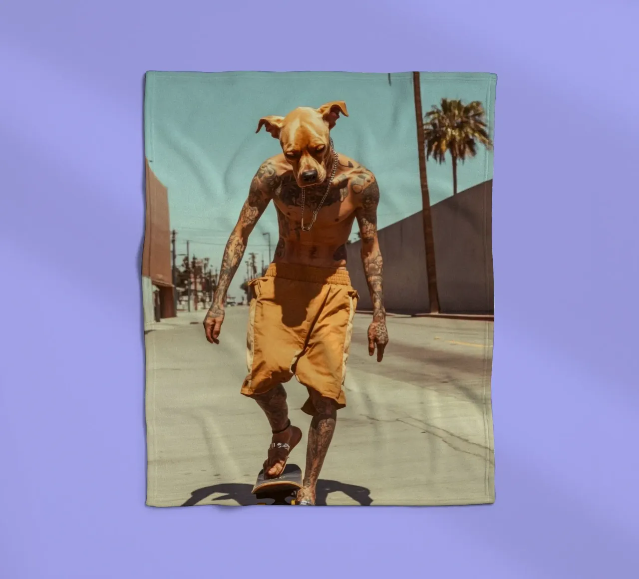 Diego Fleecedecke von Affiches Chien Originales – Dogland