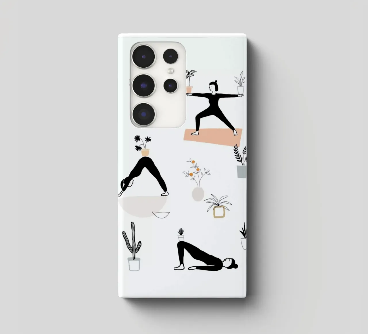 Yoga With Plants 04 samsung phone case by Farina Kuklinski