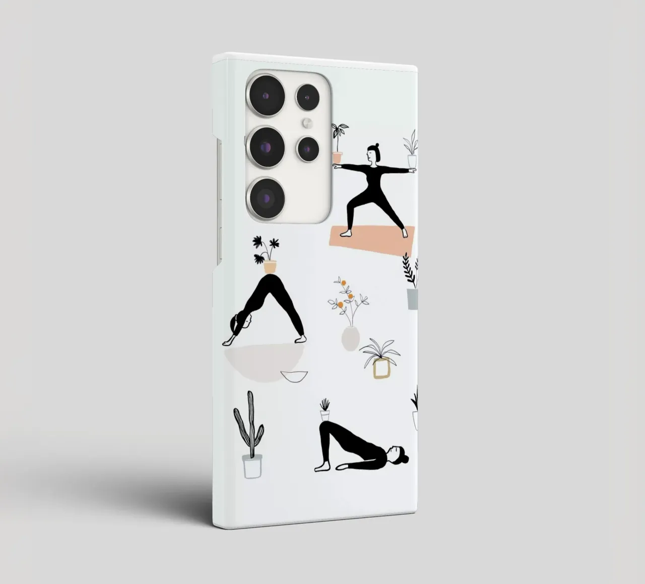 Yoga With Plants 04 samsung phone case by Farina Kuklinski