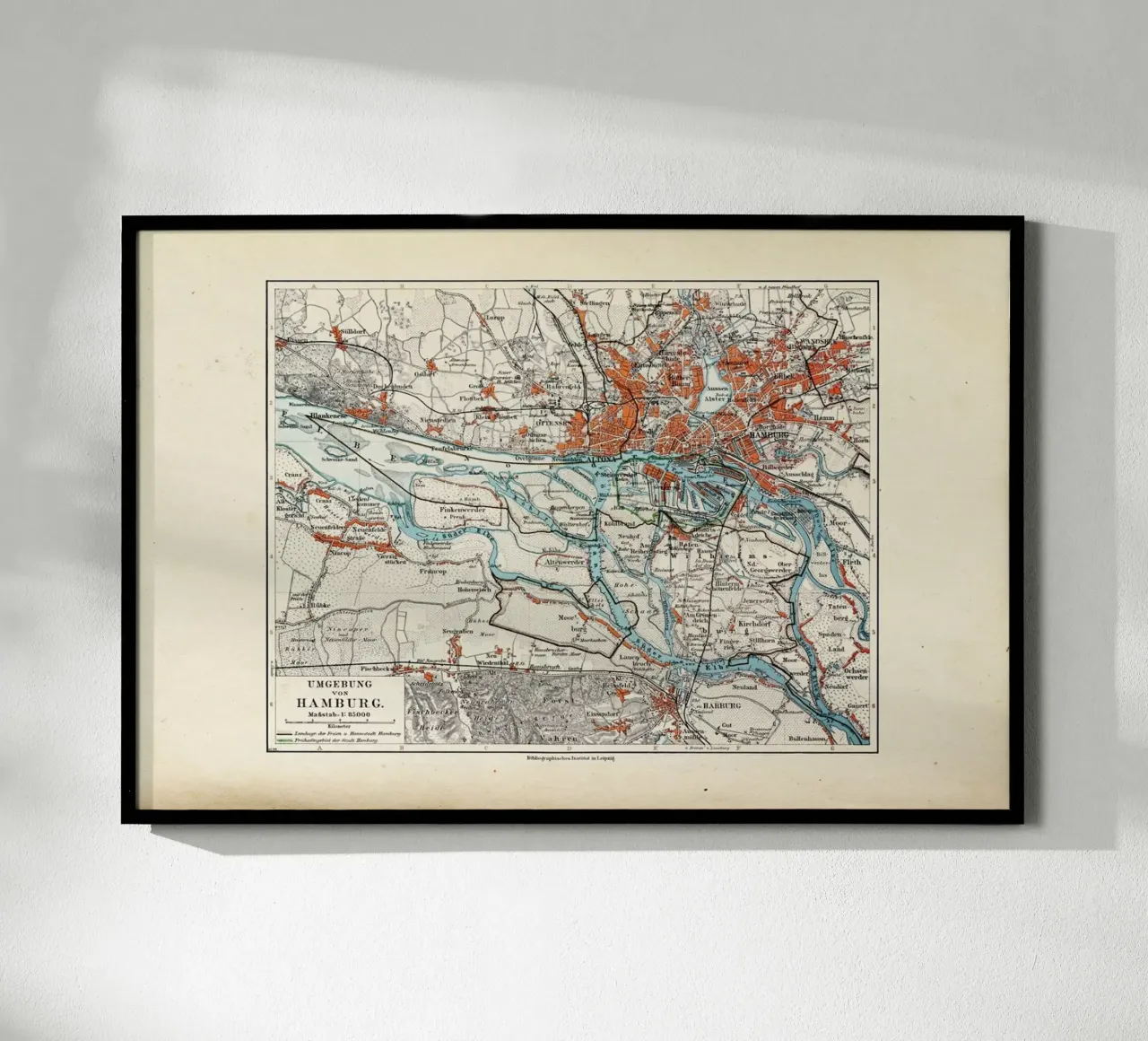 Hamburg, Germany, 1899 poster by Artokoloro Quint Lox Ltd