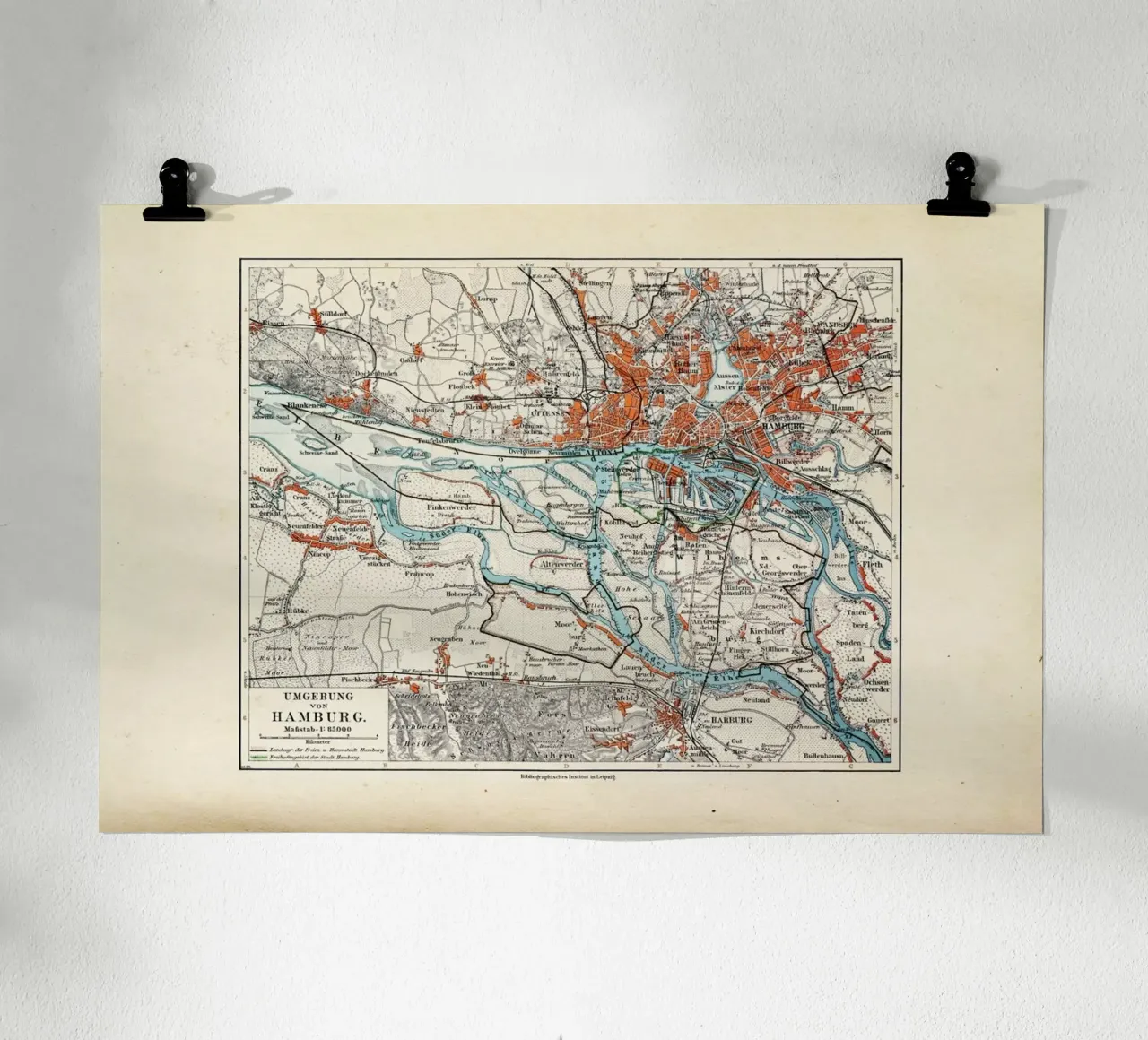 Hamburg, Germany, 1899 poster by Artokoloro Quint Lox Ltd