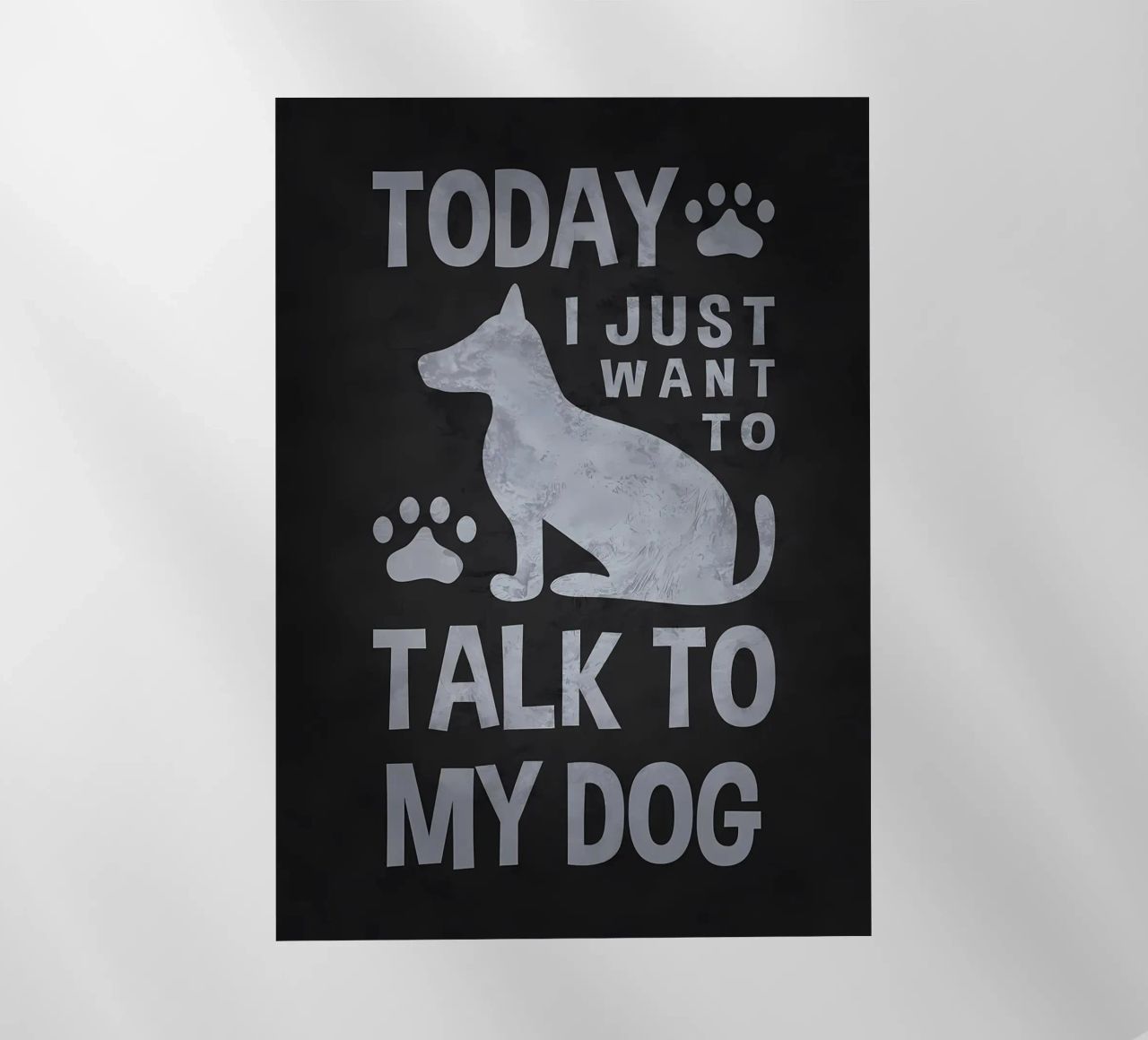 Voglio solo parlare con un cane pellicola backlit da Raegen