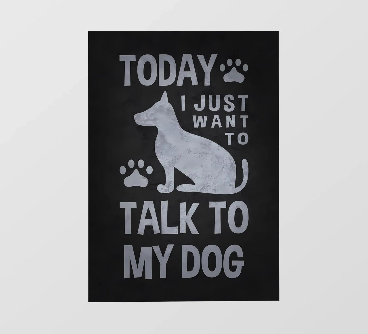 Voglio solo parlare con un cane pellicola backlit da Raegen