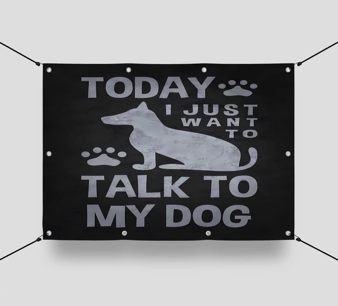 Voglio solo parlare con un cane telo in pvc da Raegen