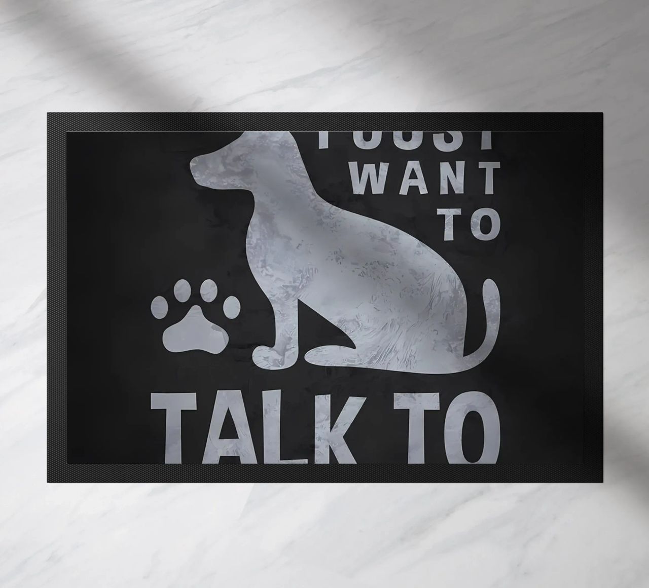 Voglio solo parlare con un cane zerbino da Raegen