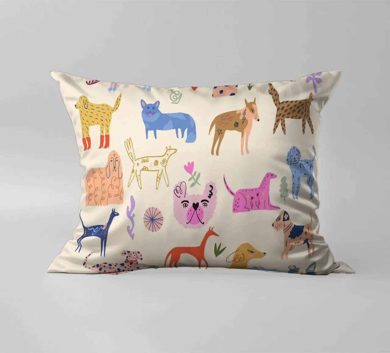 Il paradiso dei cani cuscino da Rose Beck Art