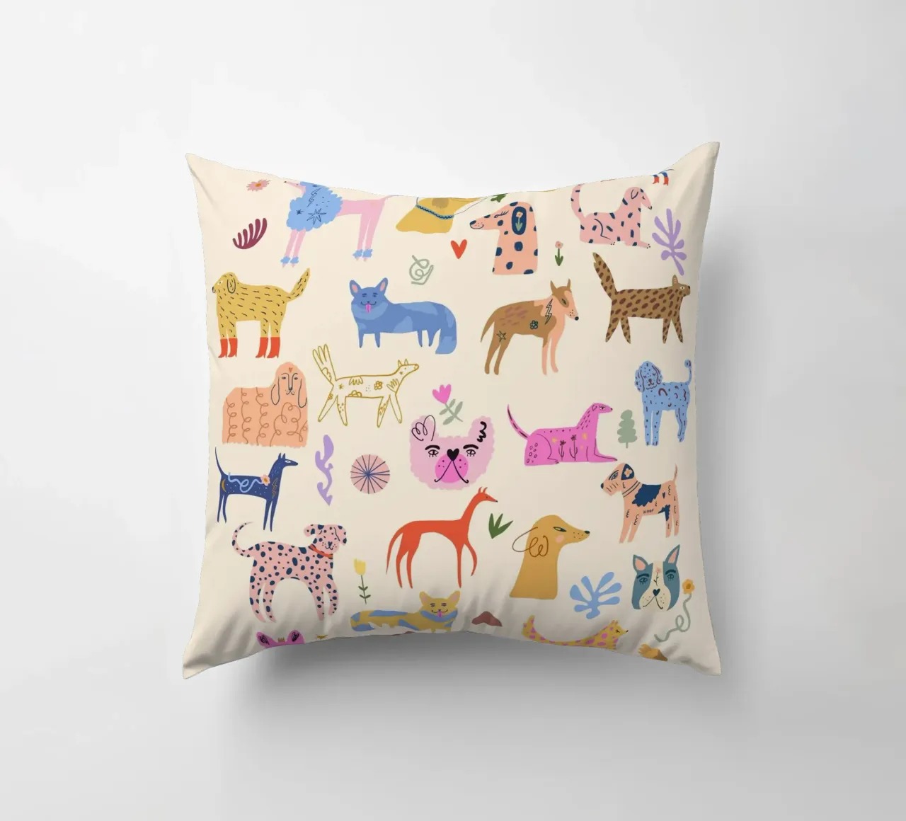 Il paradiso dei cani cuscino da Rose Beck Art