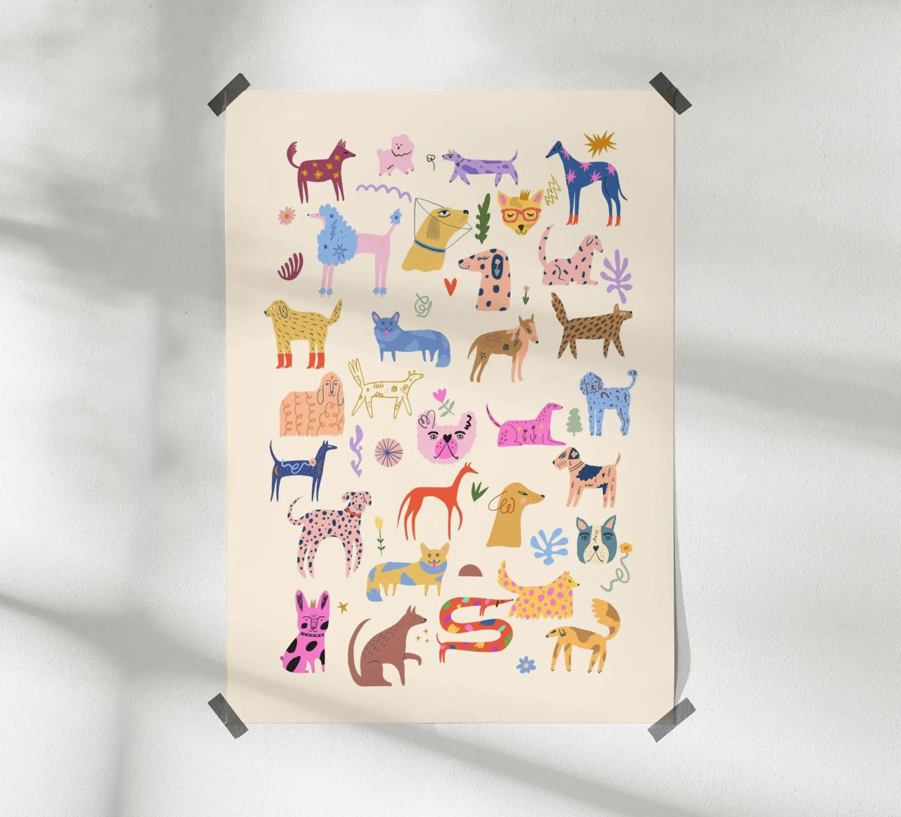 Dog Heaven poster by Rose Beck Art