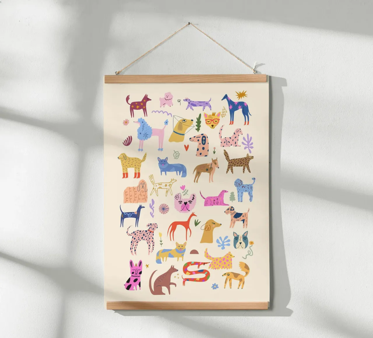 Il paradiso dei cani poster da Rose Beck Art