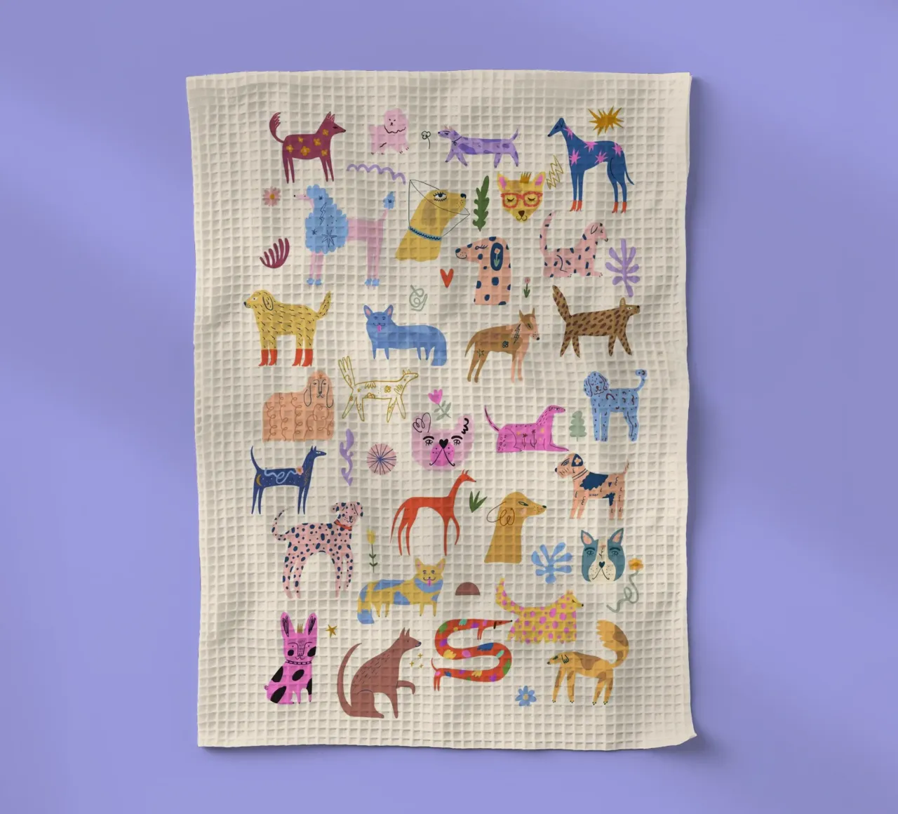 Il paradiso dei cani canovaccio da cucina da Rose Beck Art