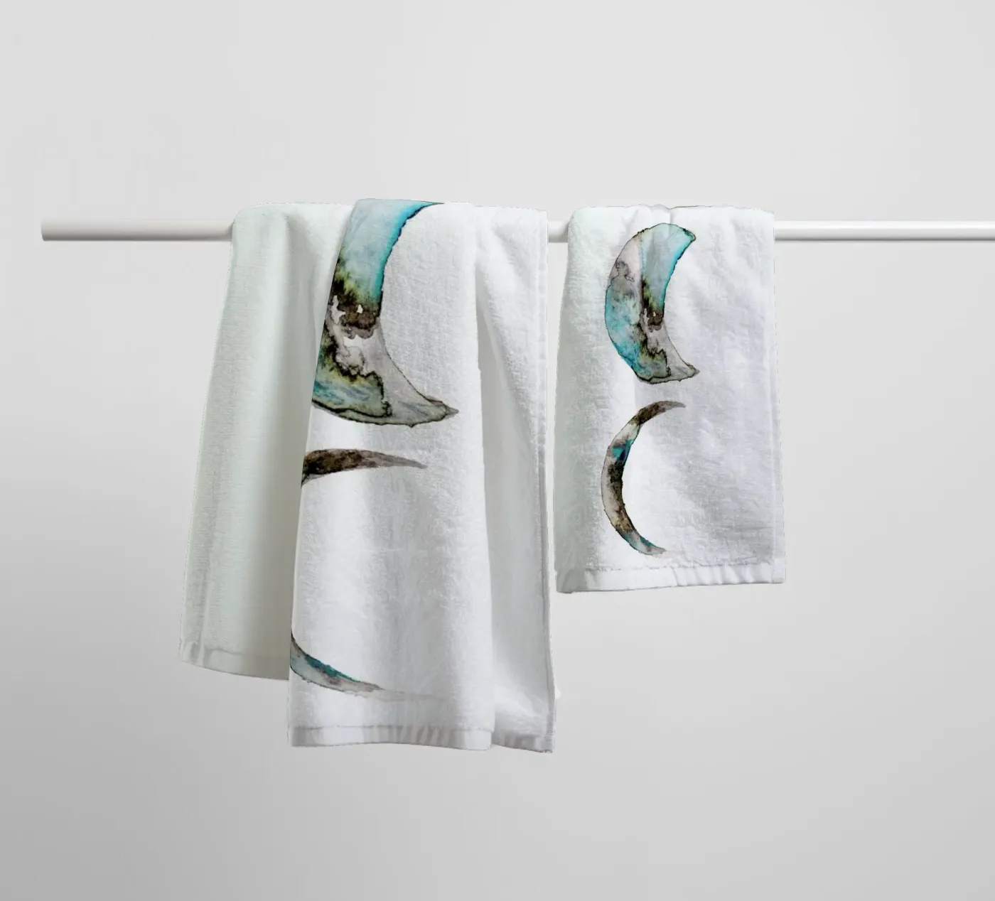 Moon badhanddoek van Larissa van der Laan
