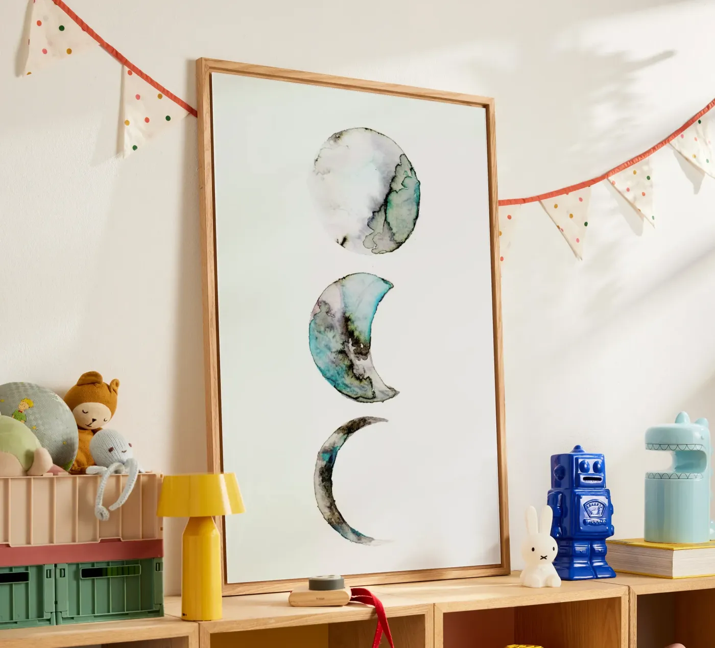 Moon acrylic glass by Larissa van der Laan