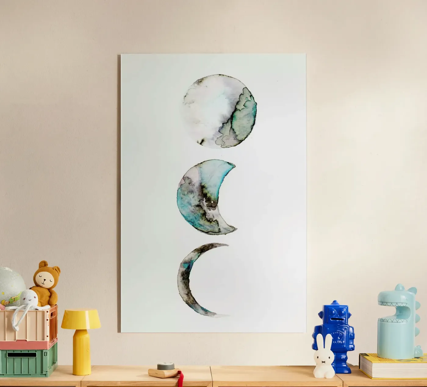 Moon acrylic glass by Larissa van der Laan