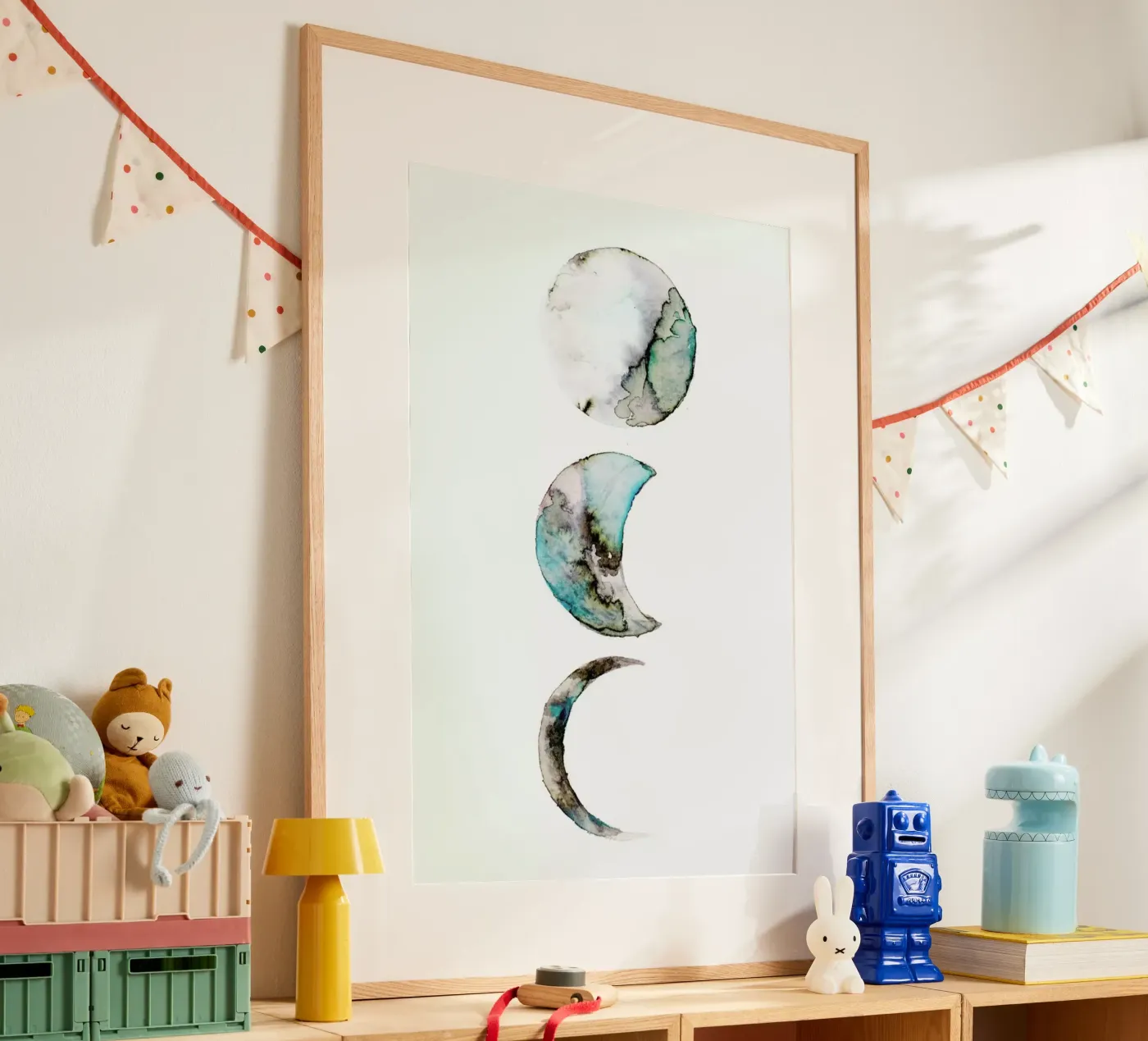 Moon poster van Larissa van der Laan