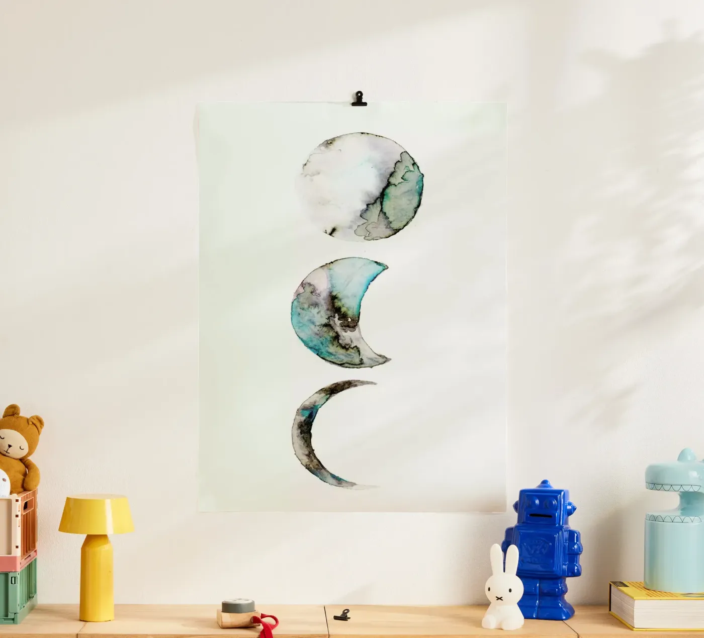 Moon poster van Larissa van der Laan