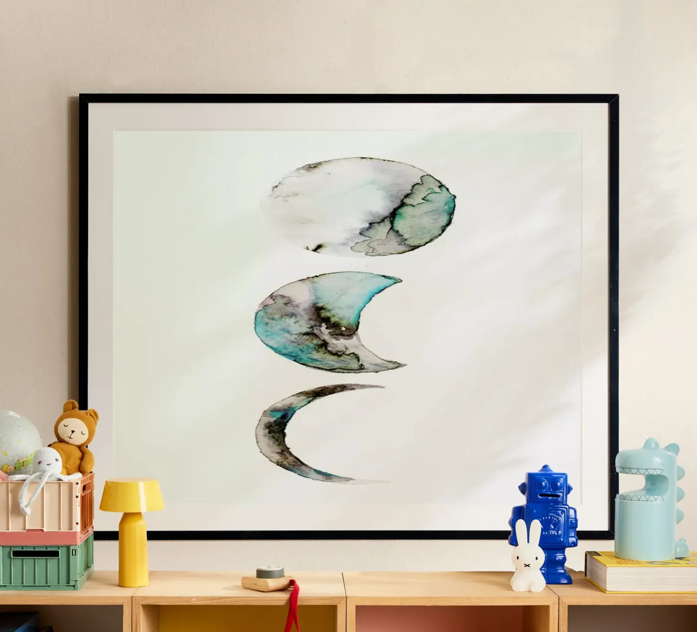 Moon poster van Larissa van der Laan