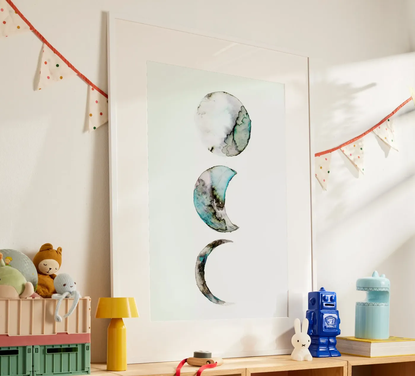 Moon poster van Larissa van der Laan