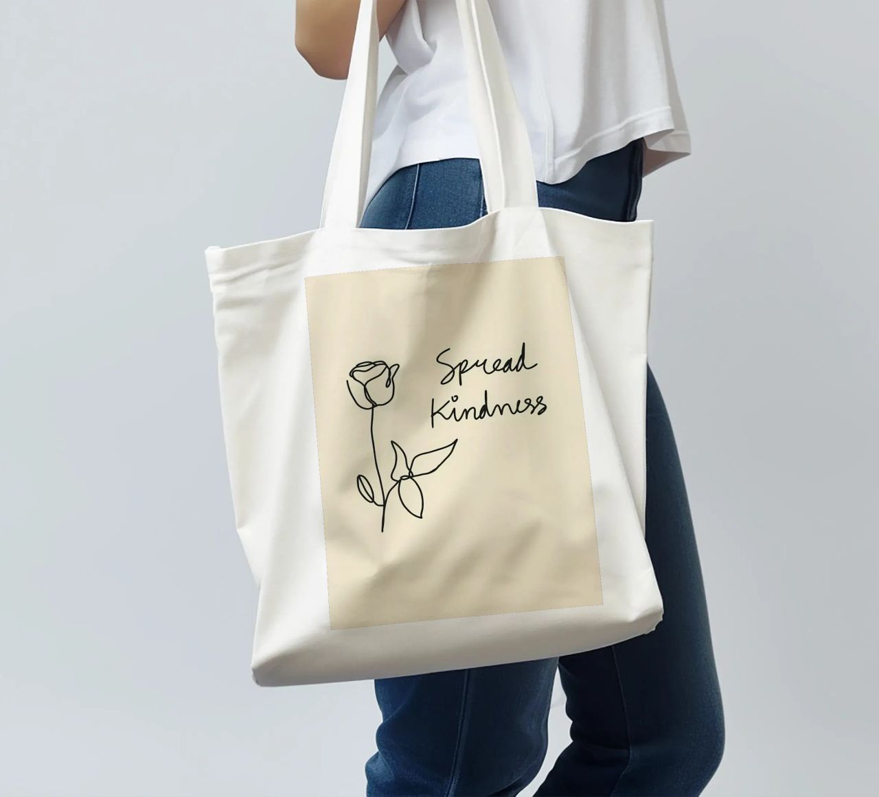diffondere la gentilezza borsa in juta da Book