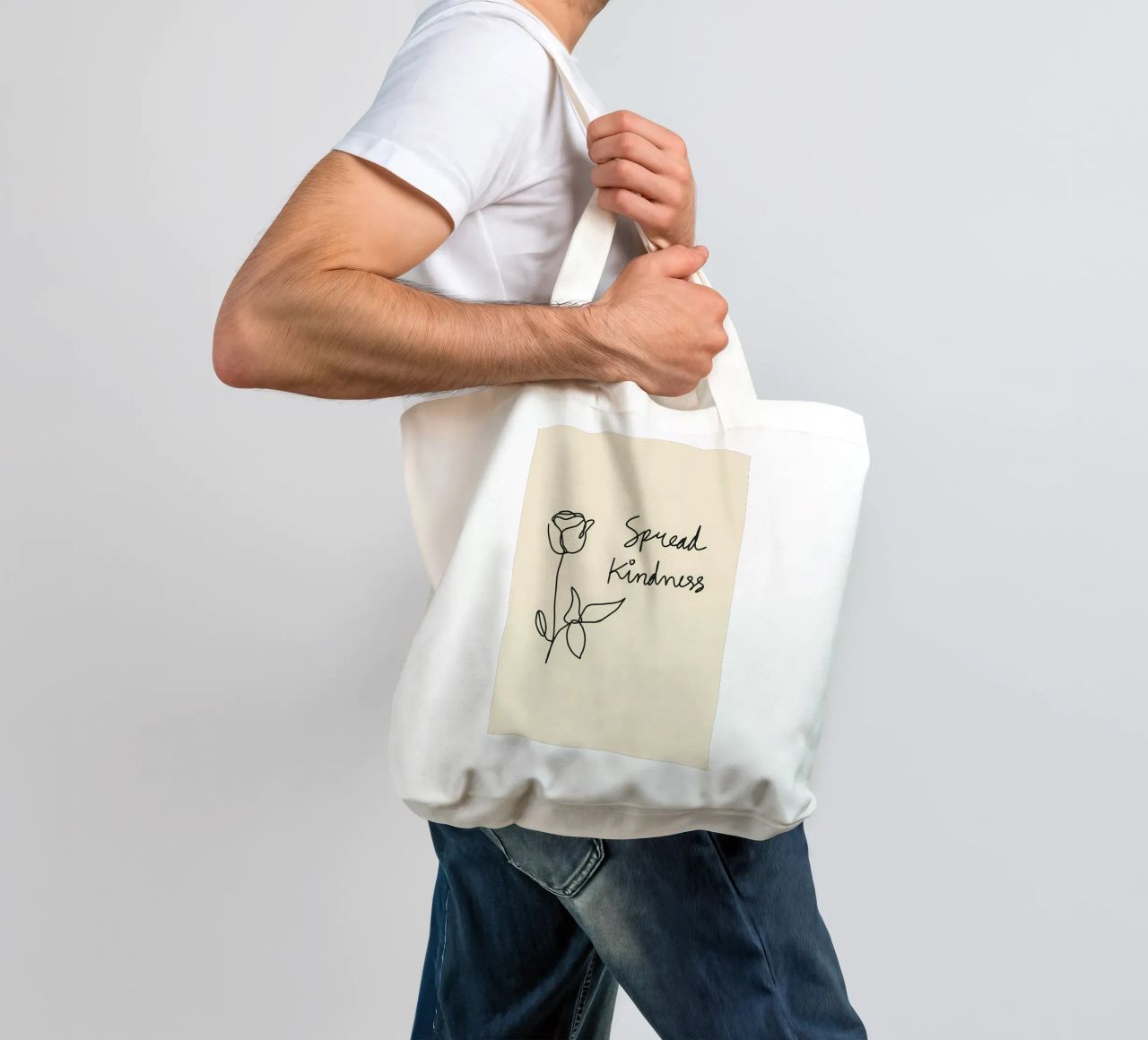 diffondere la gentilezza borsa in juta da Book